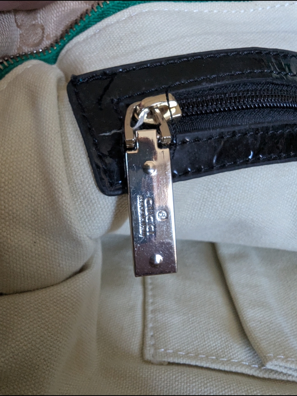 vintage Gucci GG NylonWeb Tote Bag, featuring the brand's iconic signature - Picture 12 of 16